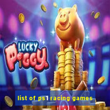 list of ps1 racing games